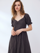 Sweetheart Dress - Charcoal Grey