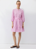 Casual Belt Dress - Pink