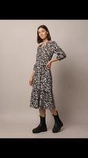 White Leaf Relaxed Day Dress