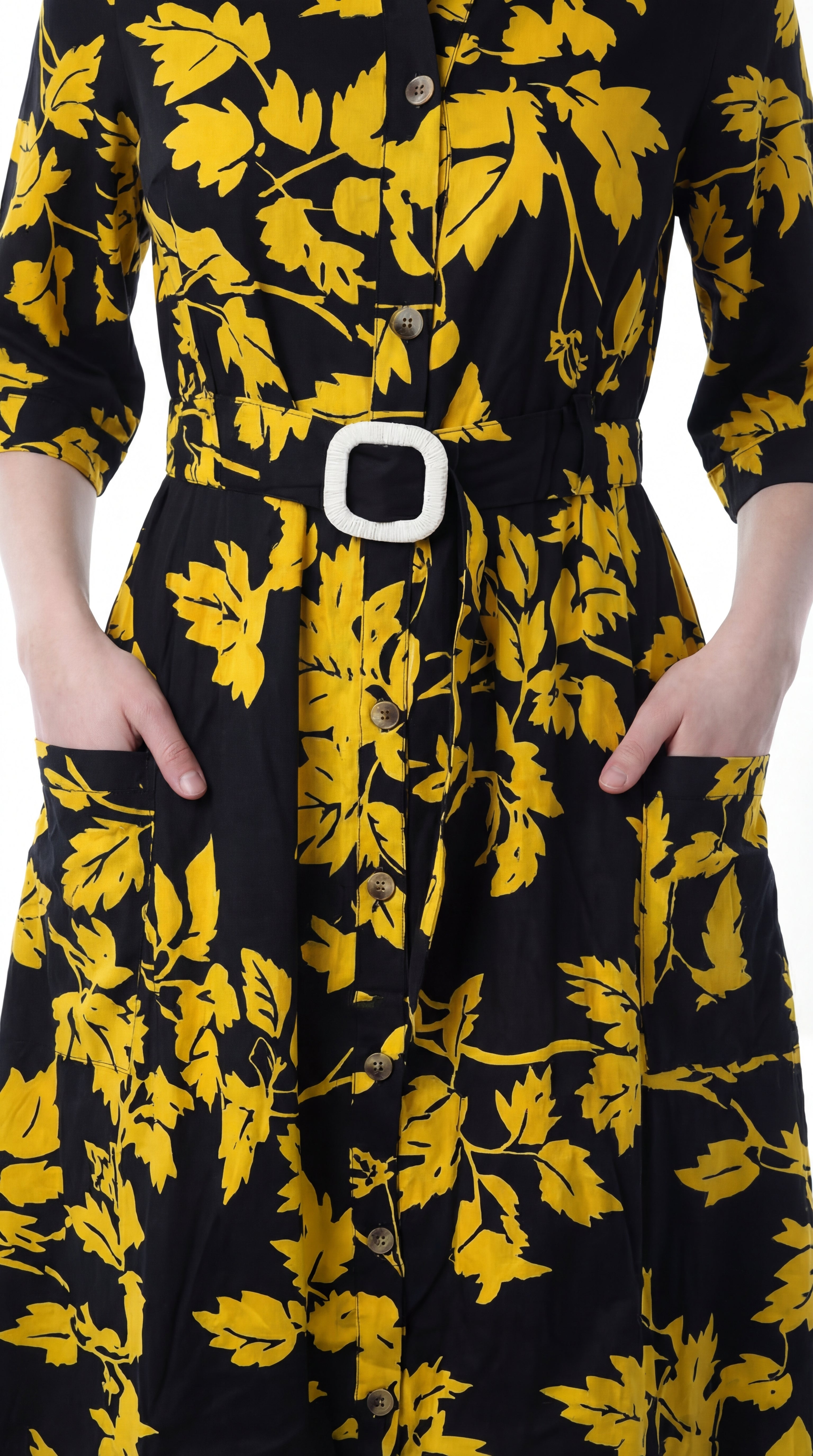 Aureline Belted Shirt Dress