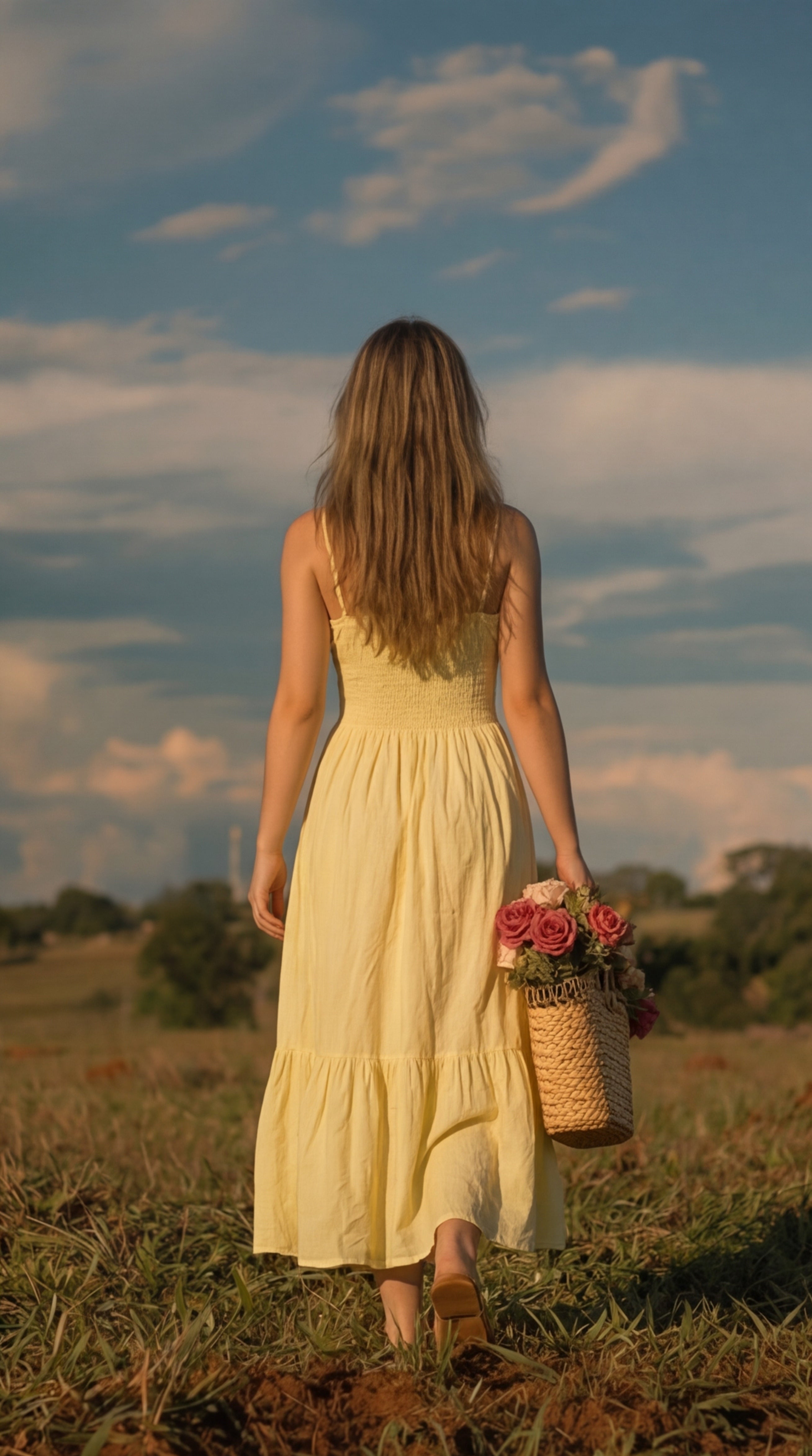 Butter Yellow Bubble Crepe Dress