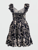 Flutter Sleeve Fit & Flare Mini Dress