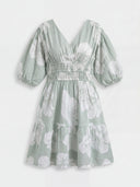 Breeze Cotton Dress - Dusty Green