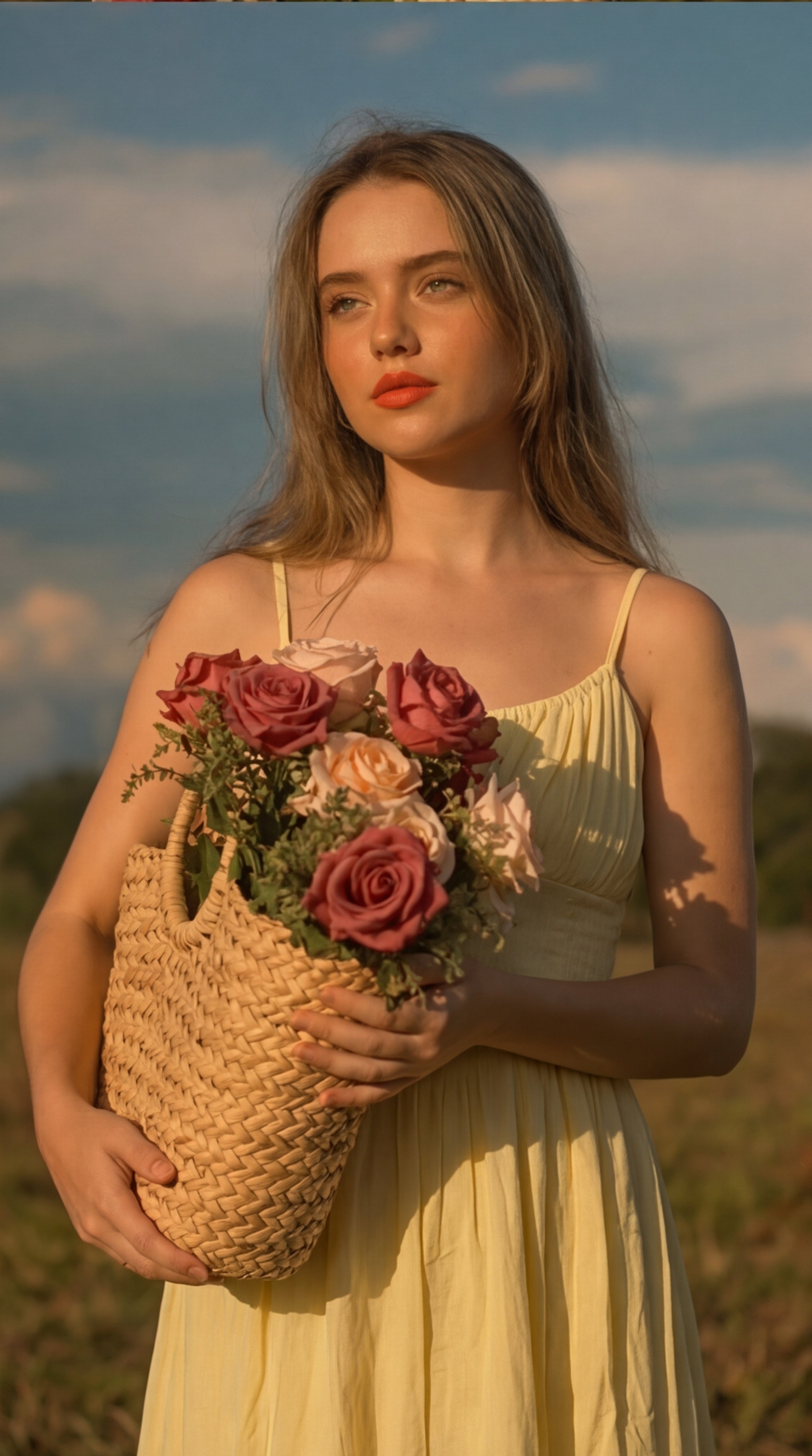 Butter Yellow Bubble Crepe Dress