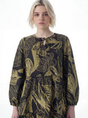 Tropical Flow Co-ord Set - Ivory Leaf