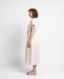 broidered Belted Dress