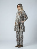 Tropical Flow Co-ord Set - Ivory Leaf