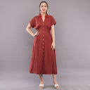 Heavy Linen Shirt Dress - Improved
