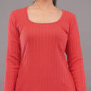 Scarlet Ribbed Bodycon Midi Dress – Crimson Red