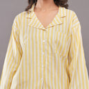 Stripe Lounge Co-ord Set Yellow