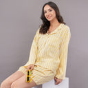 Stripe Lounge Co-ord Set Yellow