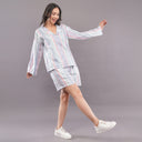Candy Stripe Cotton Lounge Co-ord Set – Pastel Pink