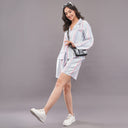 Candy Stripe Cotton Lounge Co-ord Set – Pastel Pink