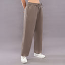 Linen Straight Pants – Brown
