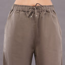 Linen Straight Pants – Brown