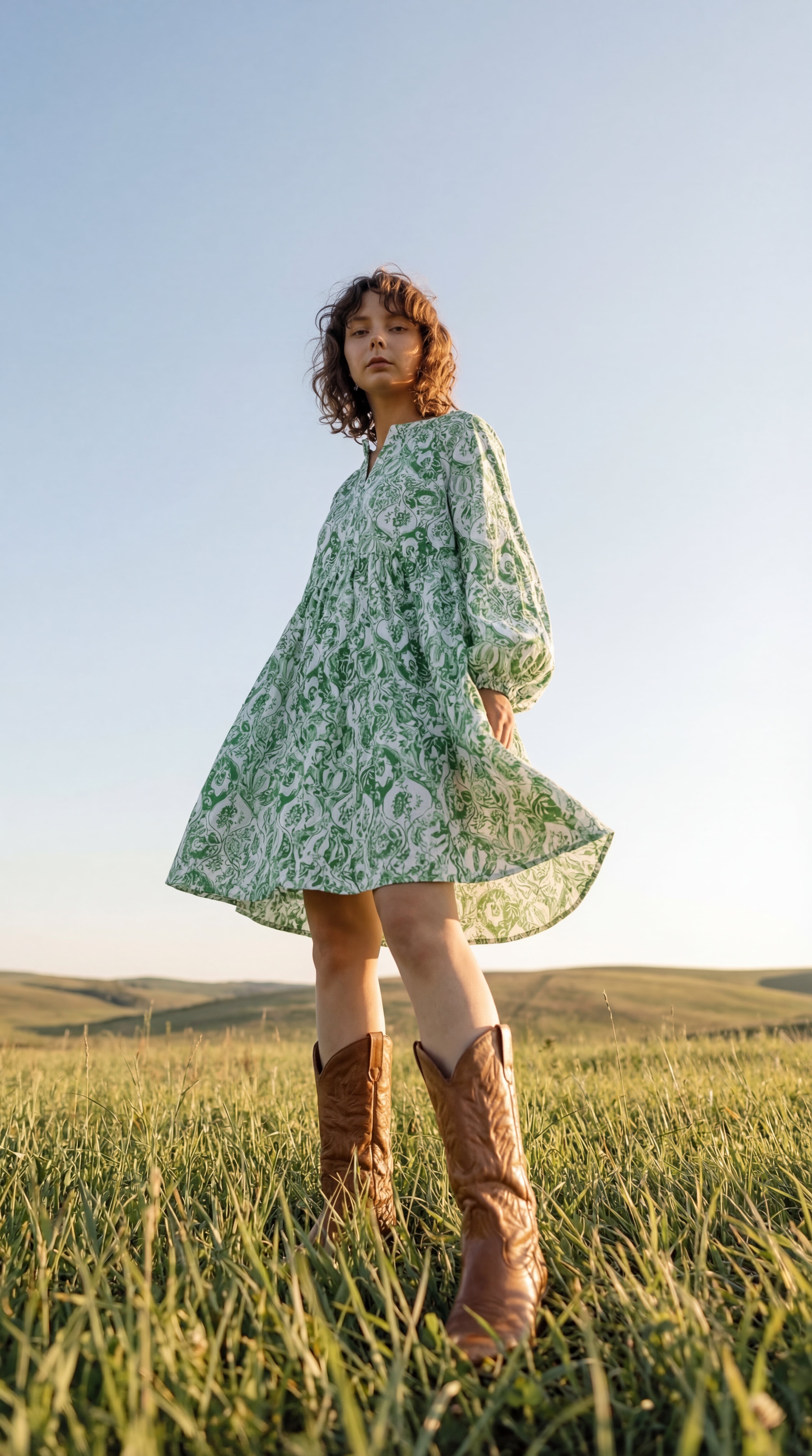 Green Meadow Summer Dress