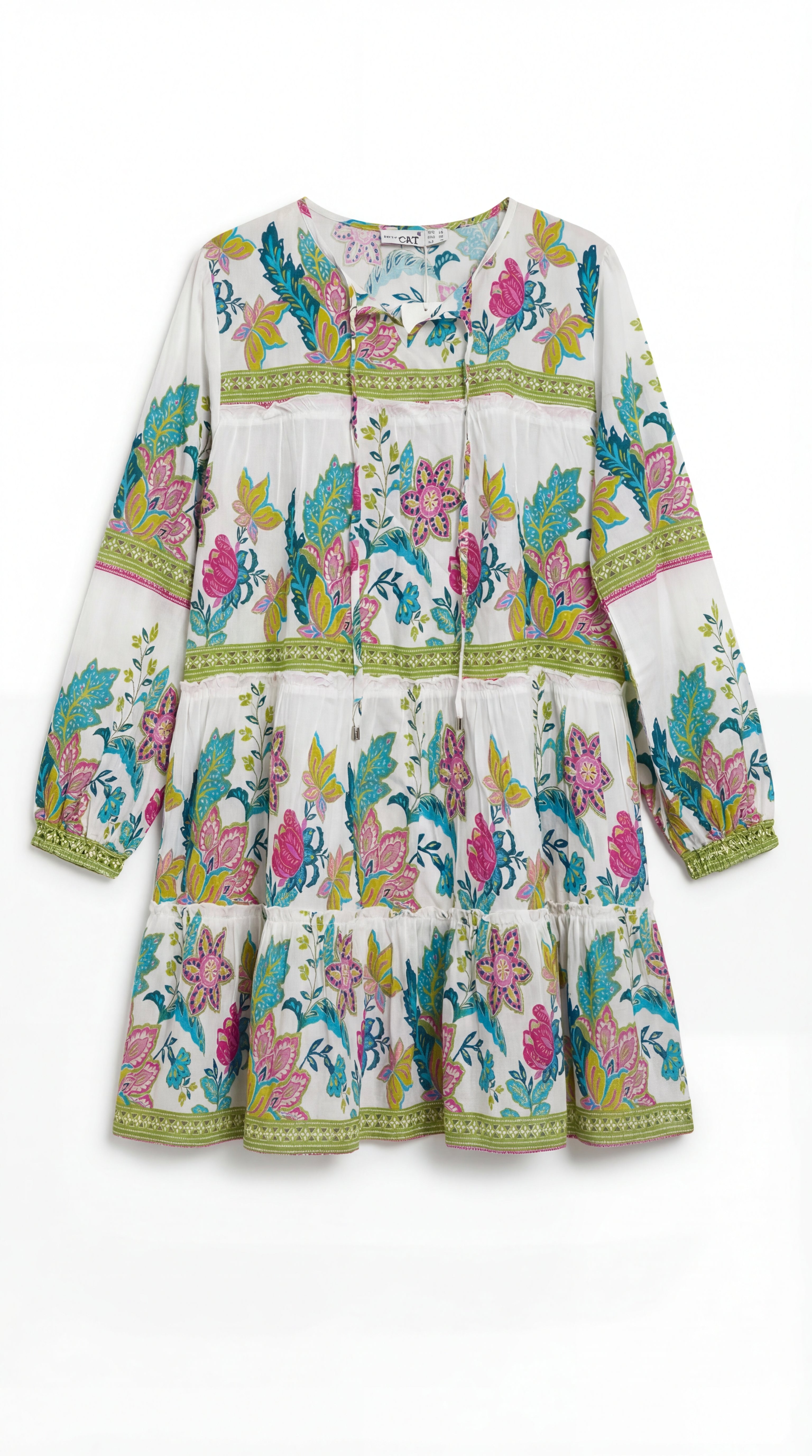 FLORAL PRINT COTTON CORD-SET