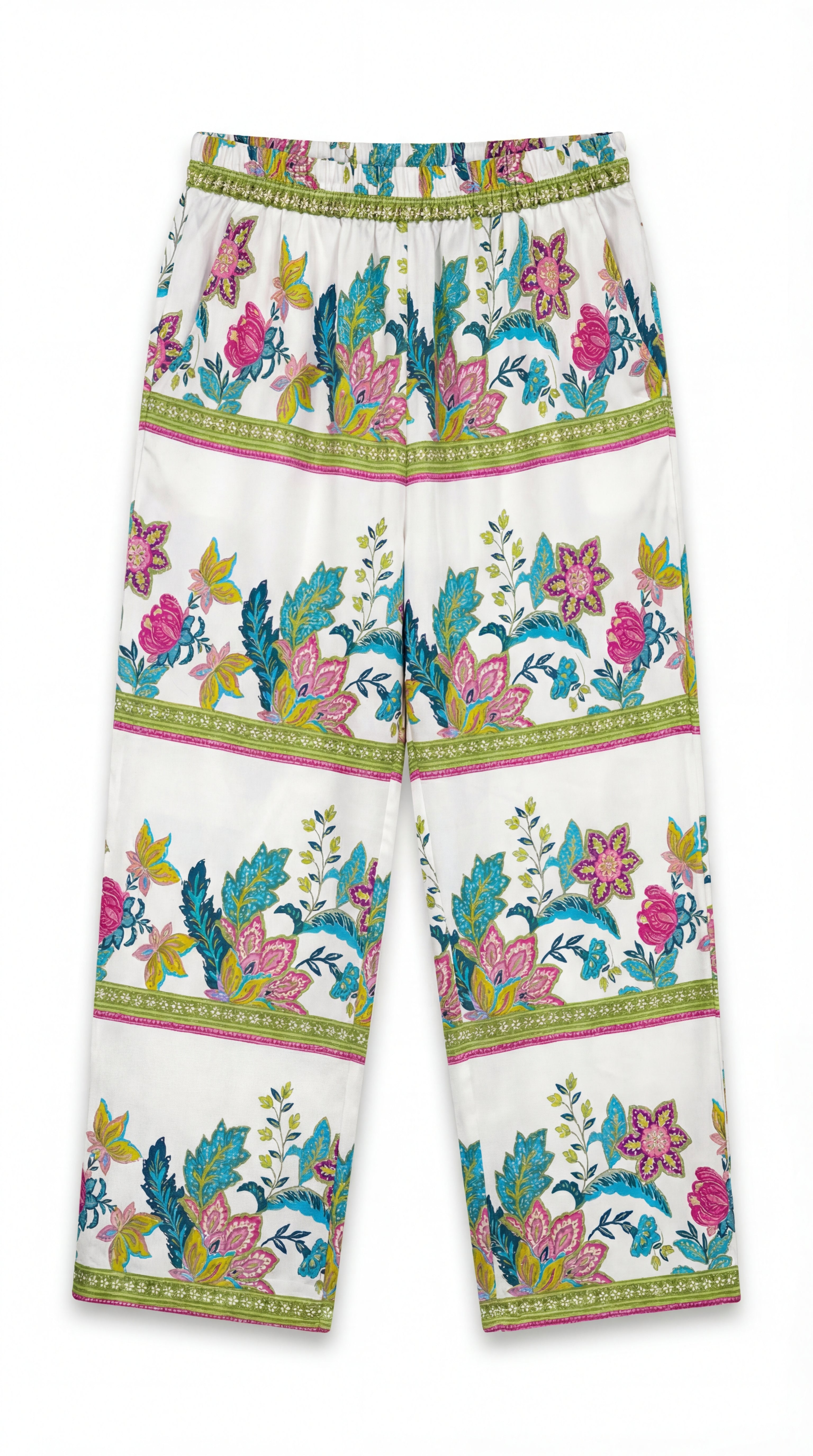 FLORAL PRINT COTTON CORD-SET