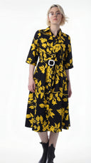 Aureline Belted Shirt Dress