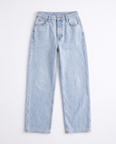 Ice Blue Relaxed Wide-Leg Jeans