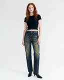 No Name Vintage Wash Straight Jeans