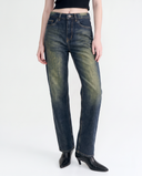 No Name Vintage Wash Straight Jeans