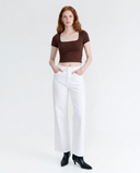 Pure White Straight Jeans