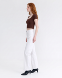 Pure White Straight Jeans