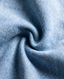 Light Blue Cuffed Wide-Leg Jeans