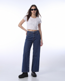 Deep Indigo Wide-Leg Jeans