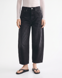 Washed Black Wide-Leg Jeans