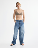 Mid Blue Wide-Leg Jeans