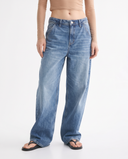 Mid Blue Wide-Leg Jeans