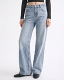 Light Wash Wide-Leg Jeans