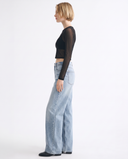 Light Wash Wide-Leg Jeans