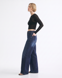 Dark Indigo Wide-Leg Jeans