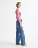 Light Blue Wide-Leg Jeans
