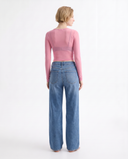 Light Blue Wide-Leg Jeans