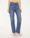 Medium Blue Wide-Leg Jeans