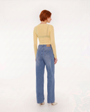Medium Blue Wide-Leg Jeans
