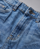 Medium Blue Wide-Leg Jeans