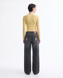 Shadow Wash Wide-Leg Jeans