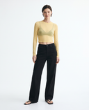 Black Wide-Leg Jeans