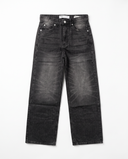Faded Charcoal Wide-Leg Jeans
