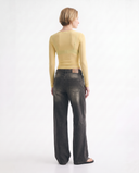 Charcoal Wide-Leg Jeans