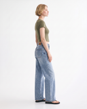 Classic Light Blue Wide-Leg Jeans