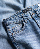 Classic Light Blue Wide-Leg Jeans