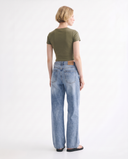 Classic Light Blue Wide-Leg Jeans