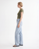 Ice Blue Relaxed Wide-Leg Jeans