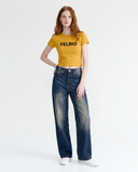 Vintage Indigo Wide-Leg Jeans
